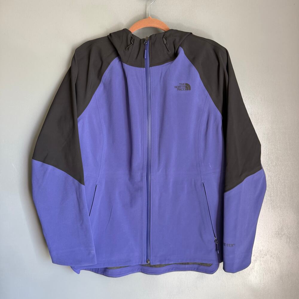 THE NORTH FACE Women's XL Purple Black APEX FLEX Gore-Tex Jacket NWOT Hooded